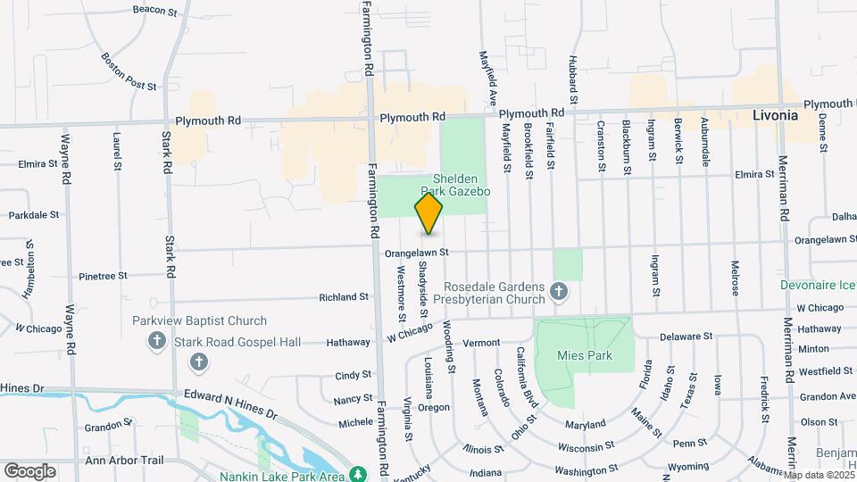 9906 Shadyside St Map and Location Details