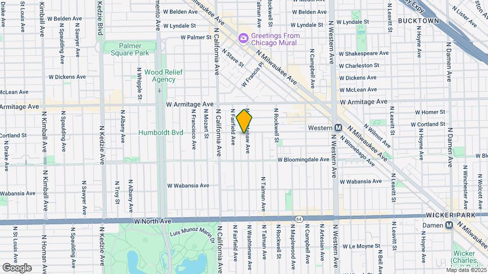 1850 N Washtenaw Ave Map and Location Details