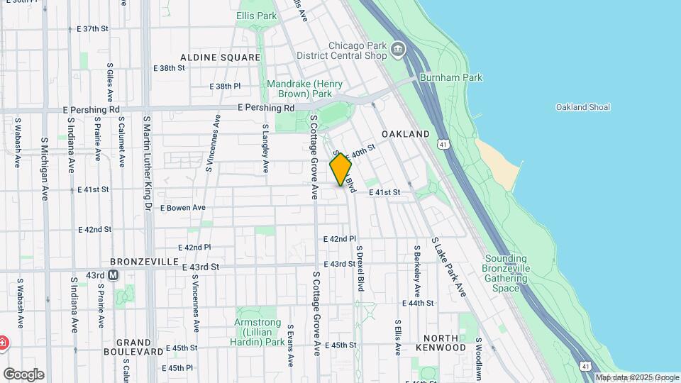 4114 S Drexel Blvd Map and Location Details