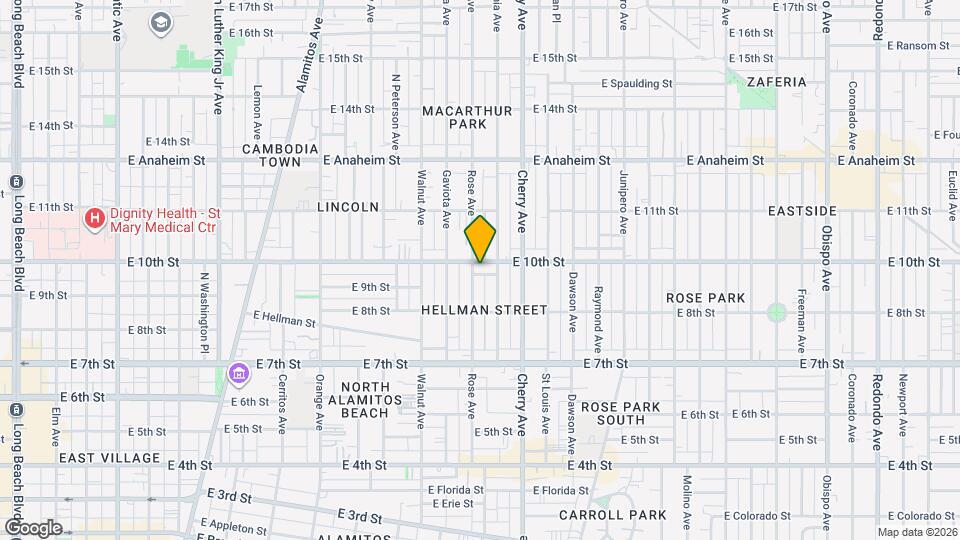 1810 E 10th St Map and Location Details