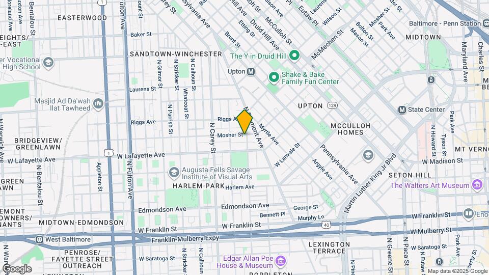 916 N Arlington Ave, Unit 1 Map and Location Details