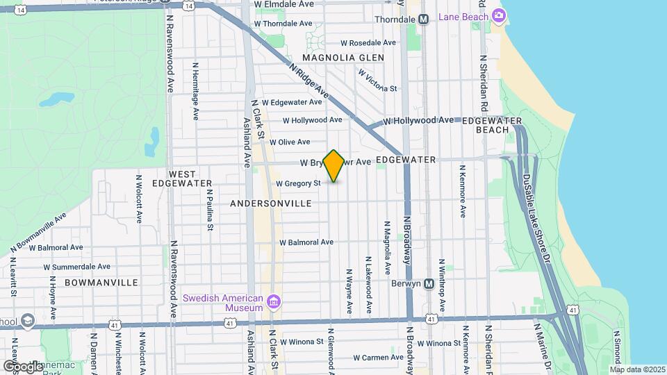 5521 N Glenwood Ave Map and Location Details