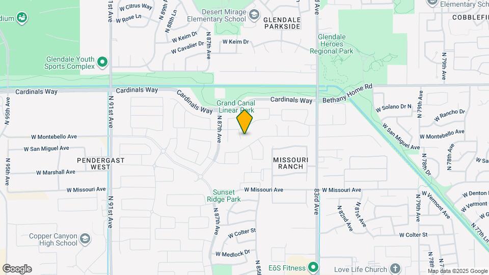 5863 N 86th Ln Map and Location Details