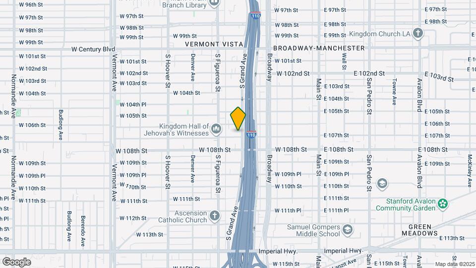 407 W 107th St Map and Location Details