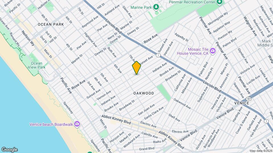 644 Vernon Ave Map and Location Details