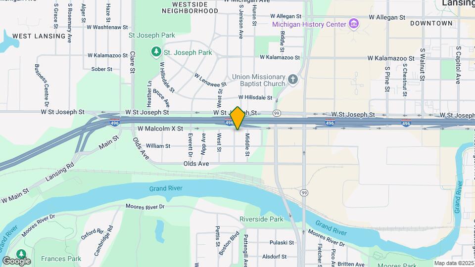 805 Riverview Ave Map and Location Details