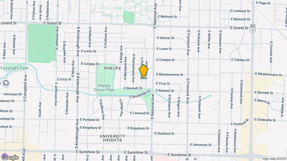 1328 S Florence Ave Mapa y Detalles de la Ubicación