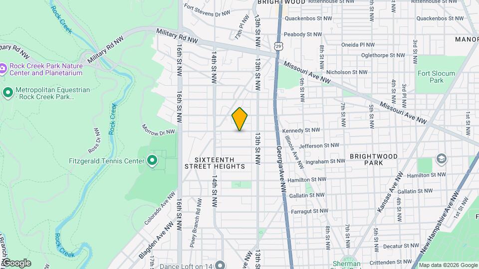 1334 Kennedy St NW, Unit 902-10 Map and Location Details