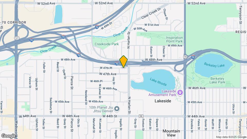 4747 N Harlan St Map and Location Details