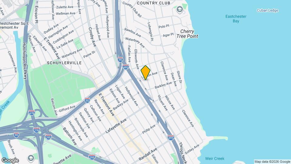 1027 Throgmorton Ave Map and Location Details