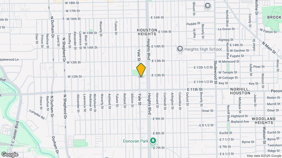 1142 Yale St Map and Location Details