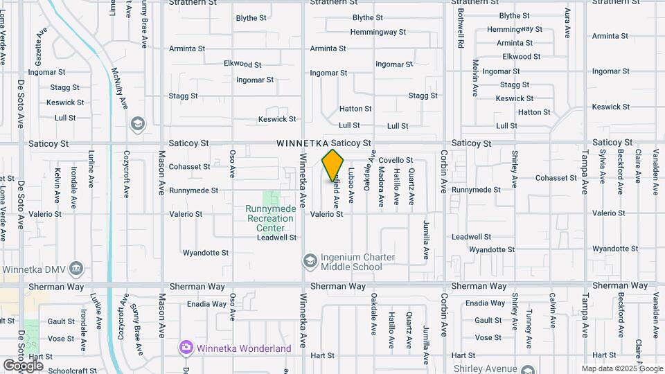 7445 Penfield Ave Map and Location Details