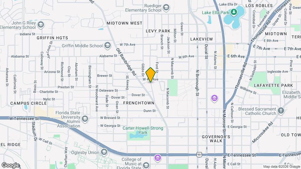 1018 Central St Map and Location Details