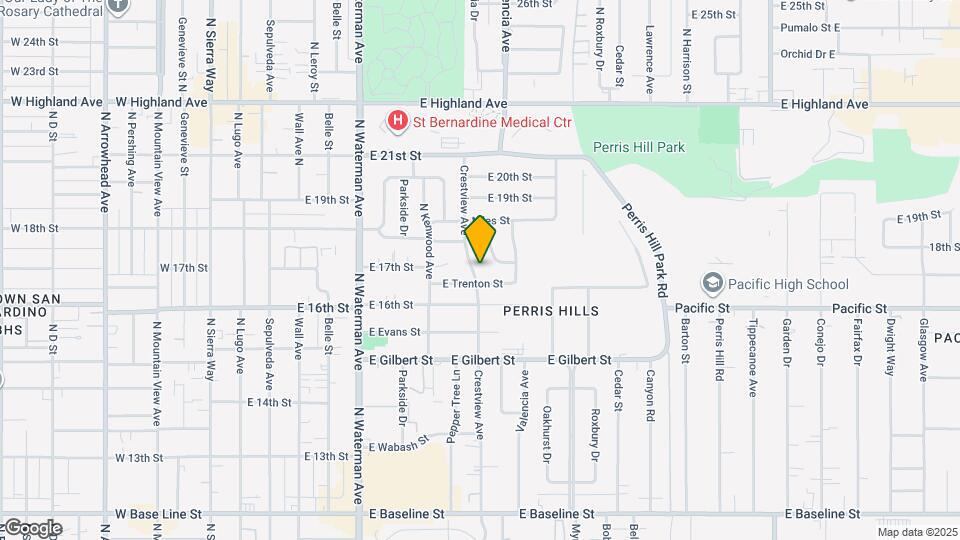 1649 Crestview Ave Mapa y Detalles de la Ubicación