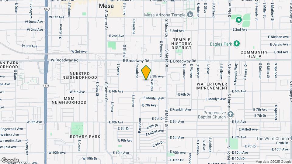 544 S Wilbur St Map and Location Details