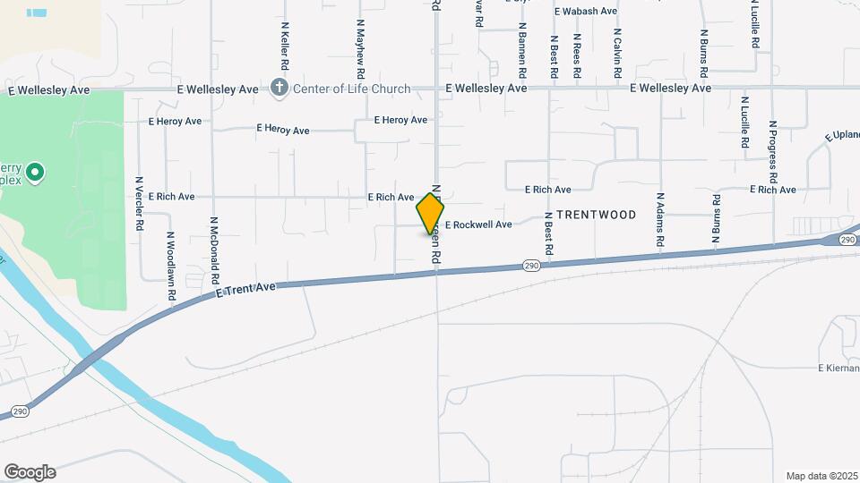 4215 N Evergreen Rd Map and Location Details