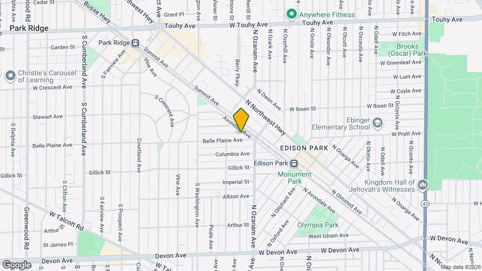 100 Belle Plaine Ave Map and Location Details