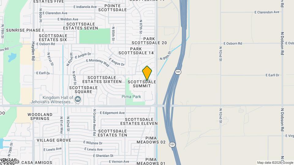 8757 E Avalon Dr Mapa y Detalles de la Ubicación
