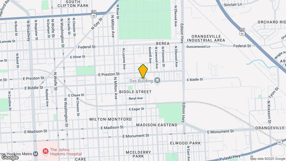 2740 E Biddle St Map and Location Details