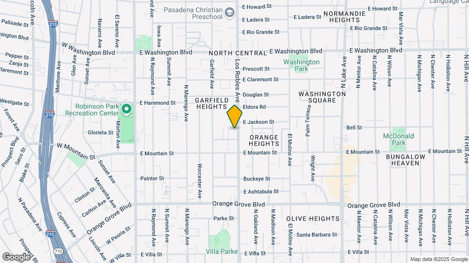 999 N Los Robles Ave Map and Location Details