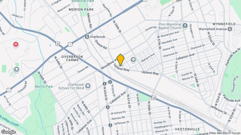 5959 Upland Way Map and Location Details