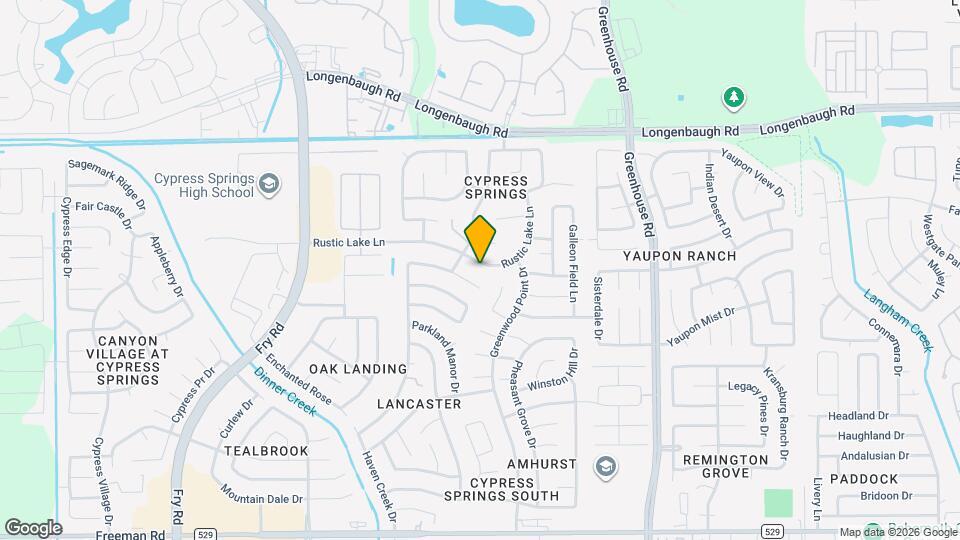 19839 Rustic Lake Ln Map and Location Details