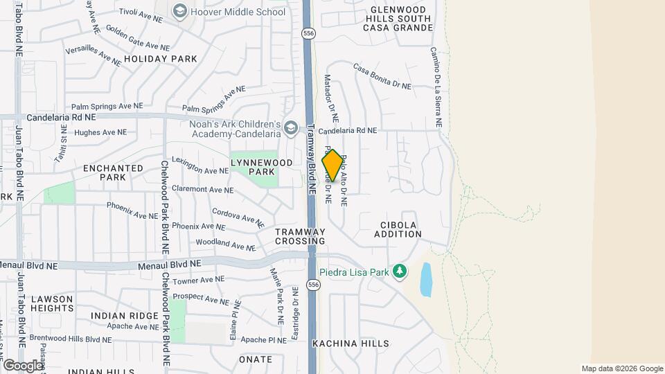 2816 Palo Verde Dr NE Map and Location Details
