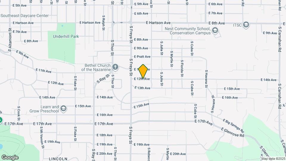 3704 E 12th Ave Map and Location Details
