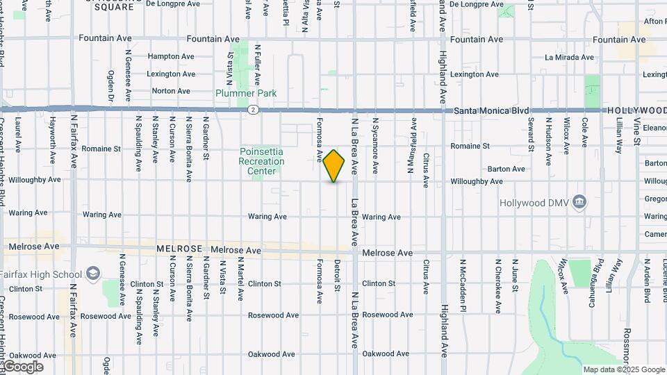 853 N Detroit St Map and Location Details