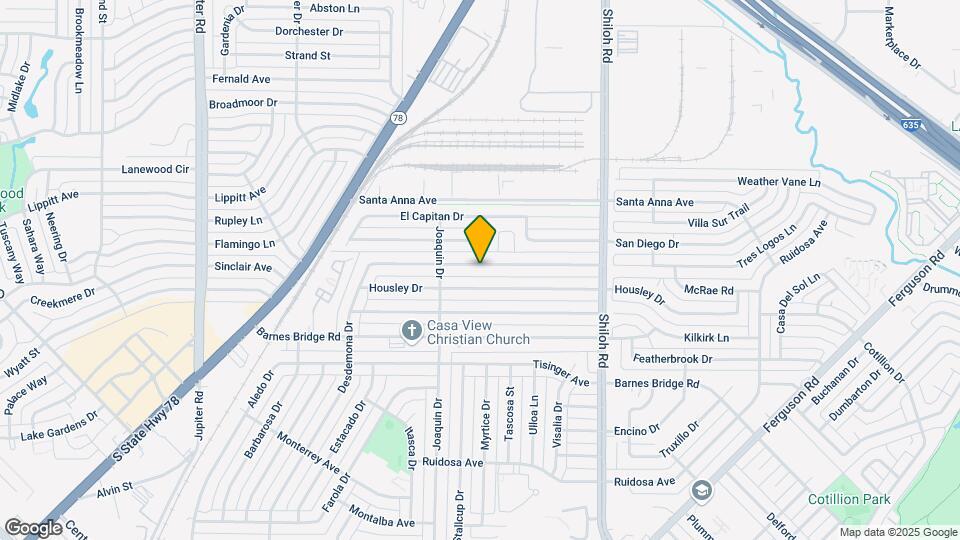 2418 Costa Mesa Dr Map and Location Details