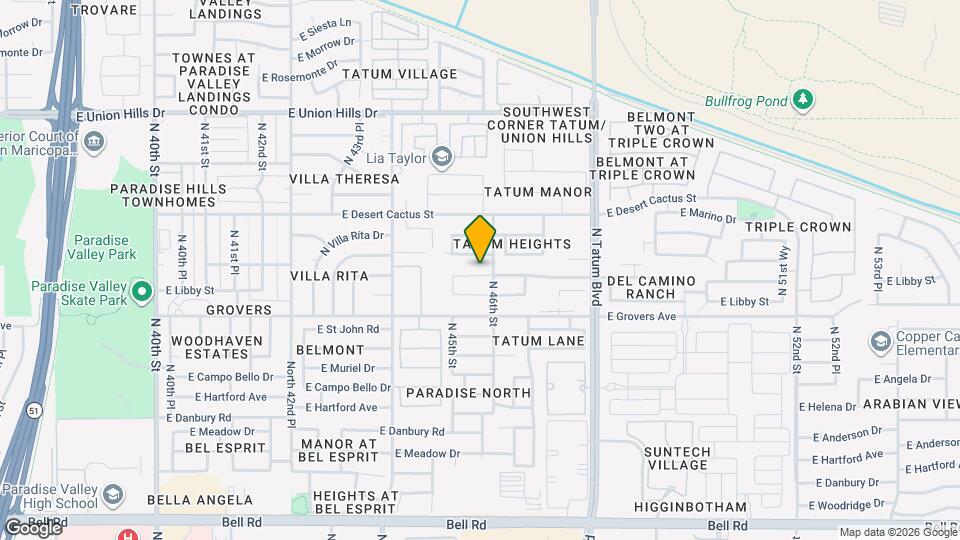 4556 E Charleston Ave Map and Location Details