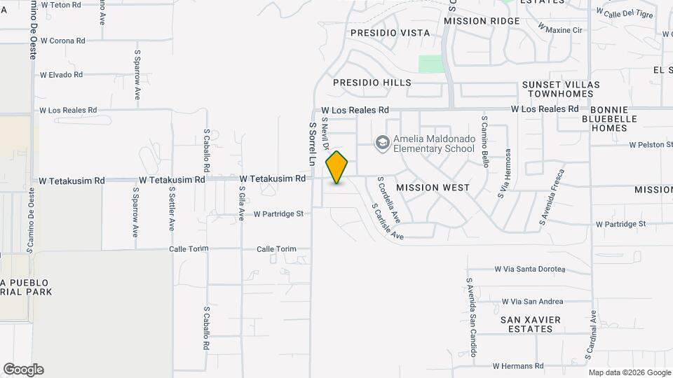 3724 W Fitzwater Ct Map and Location Details