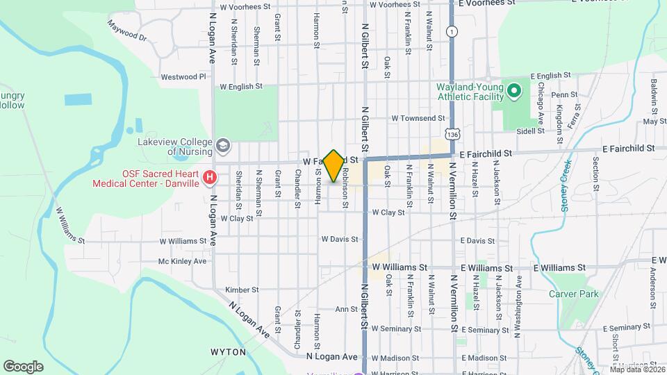 504 W Woodbury St Map and Location Details