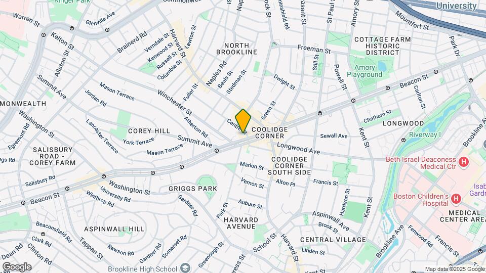 1370 Beacon St, Unit 2 Map and Location Details
