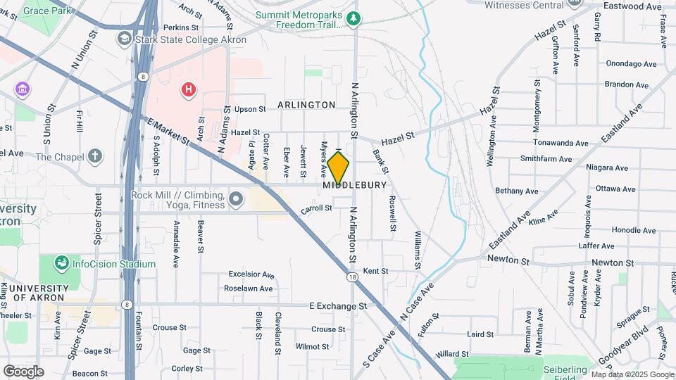 832 E Buchtel Ave Map and Location Details