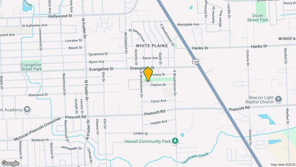 5855 Clayton Dr Map and Location Details