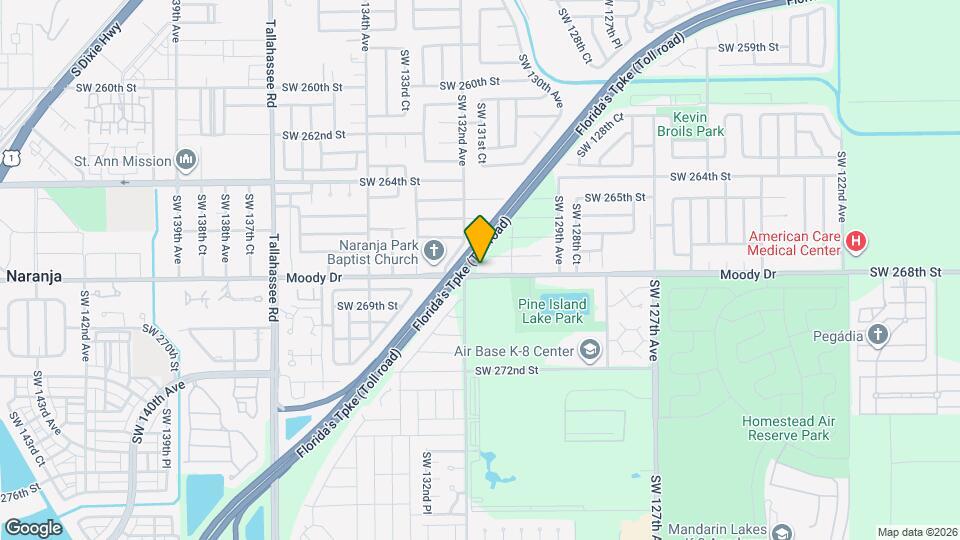 13155 SW 268th St Map and Location Details