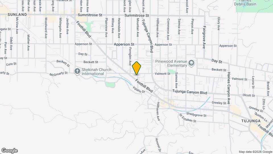 7427 Foothill Blvd Map and Location Details