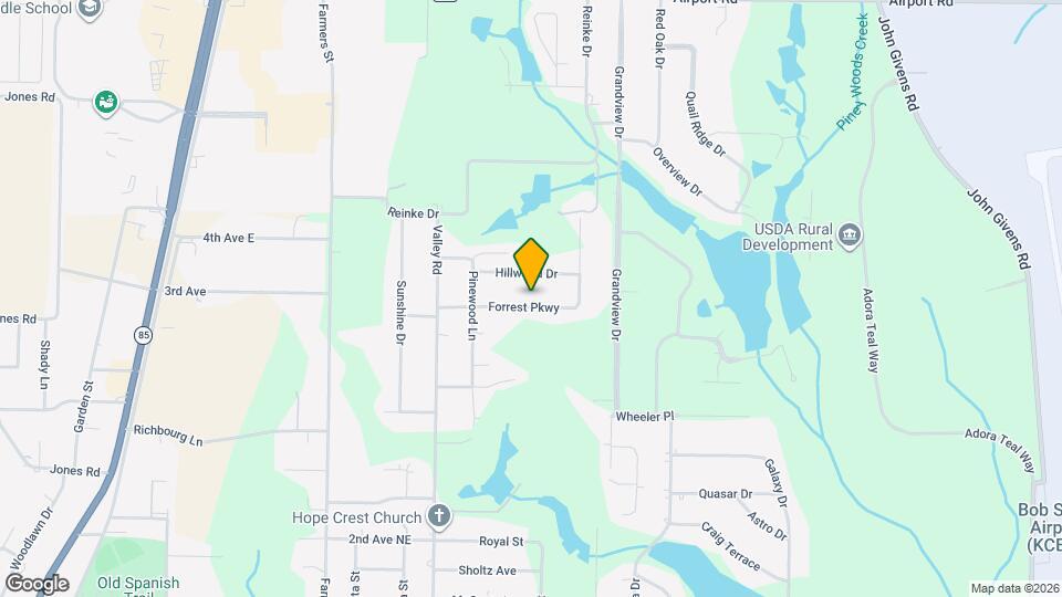 209 Forrest Pkwy Map and Location Details