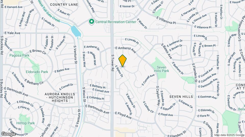 2933 S Argonne St Map and Location Details
