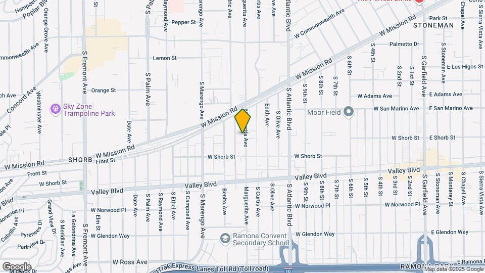 921 S Marguerita Ave Mapa y Detalles de la Ubicación