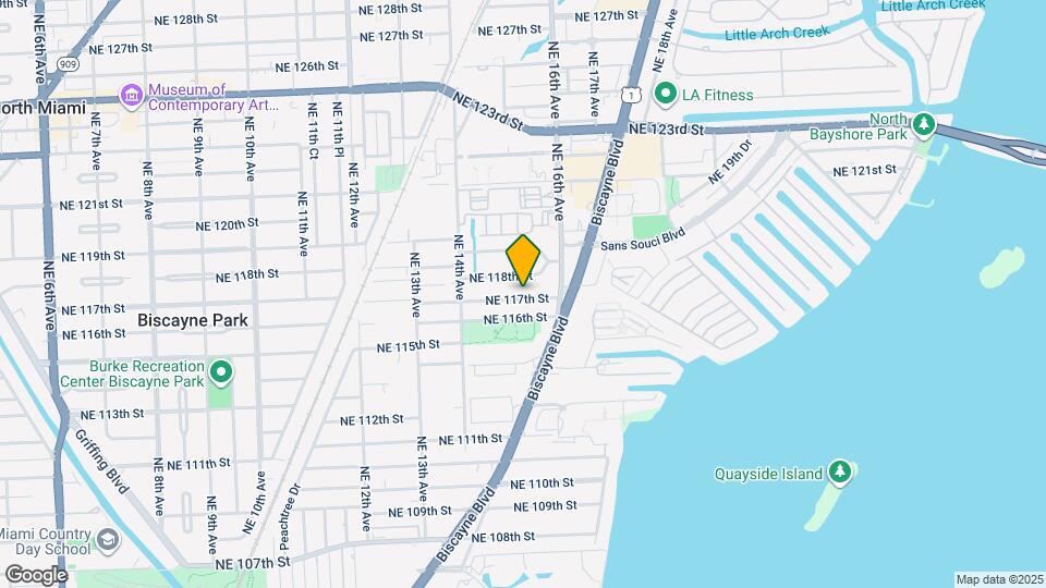 1521 NE 117th St Map and Location Details