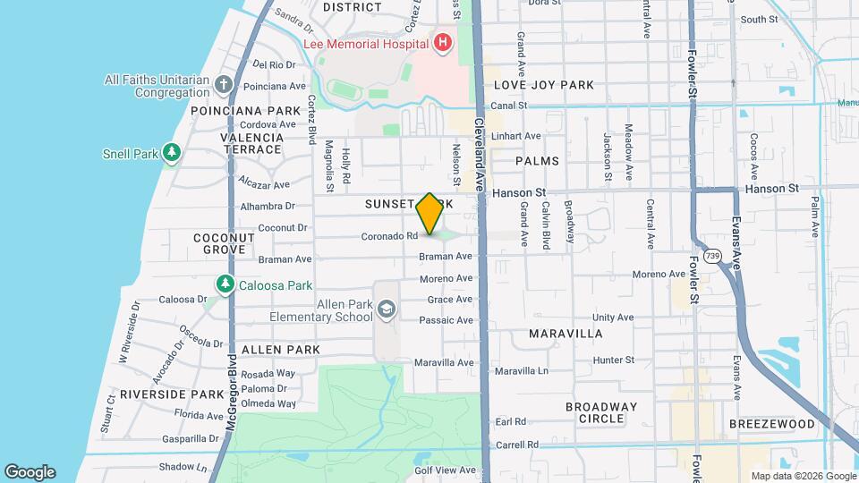 1850 Coronado Rd Mapa y Detalles de la Ubicación