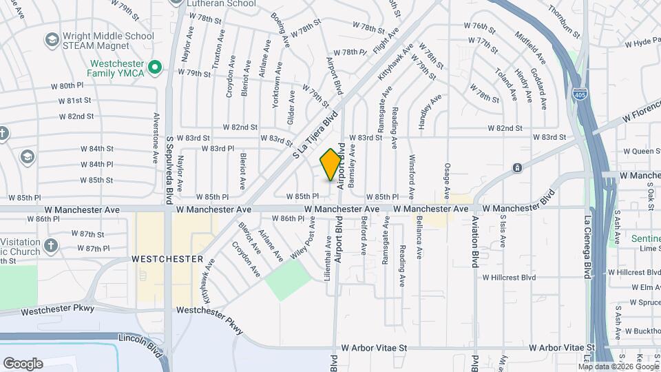 8503 Lilienthal Ave Map and Location Details