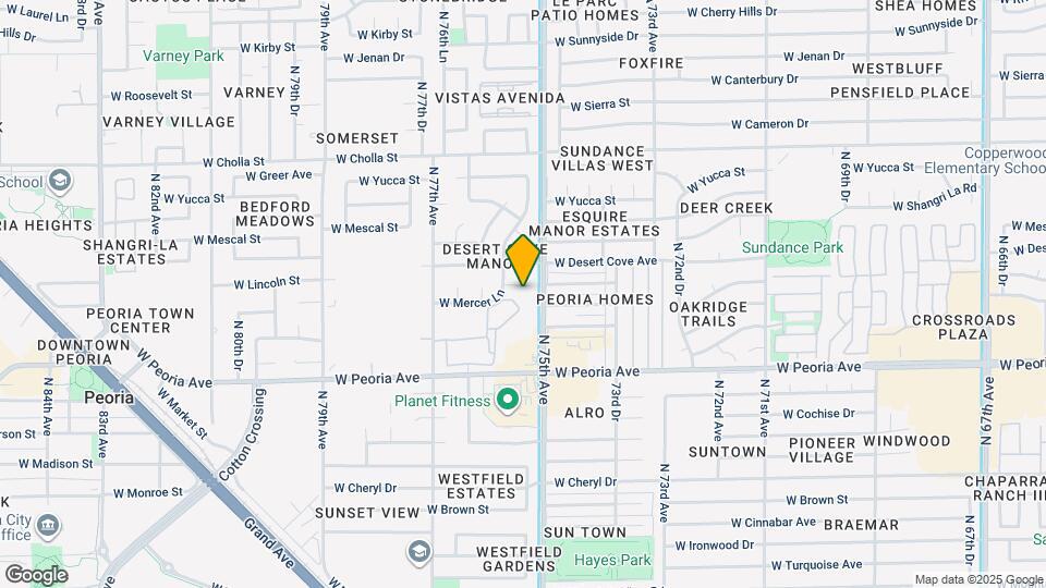 7517 W Mercer Ln Map and Location Details