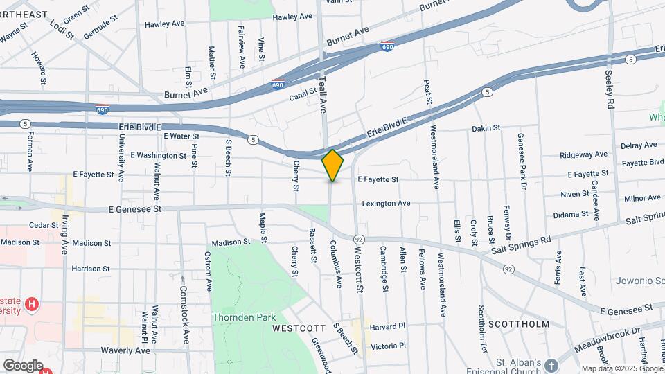 207 Columbus Ave, Unit 1 Map and Location Details