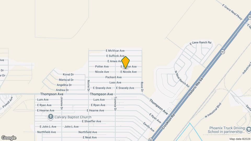 3933 E Nicole Ave Mapa y Detalles de la Ubicación