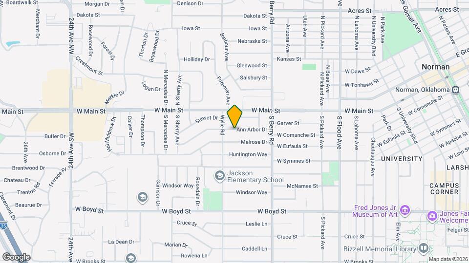 1318 Ann Arbor Dr Map and Location Details