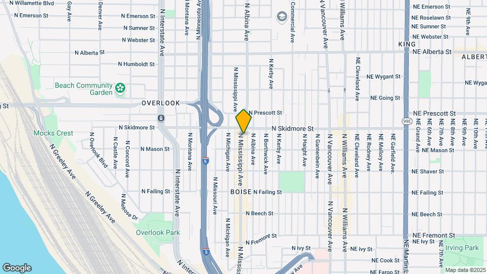 Mississippi Avenue Lofts Mapa y Detalles de la Ubicación