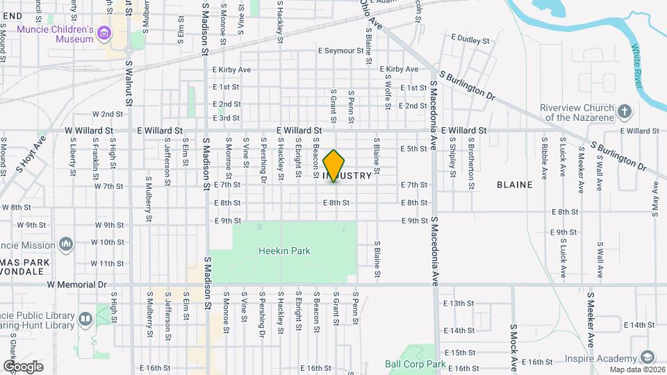 1121 E 7th St Map and Location Details